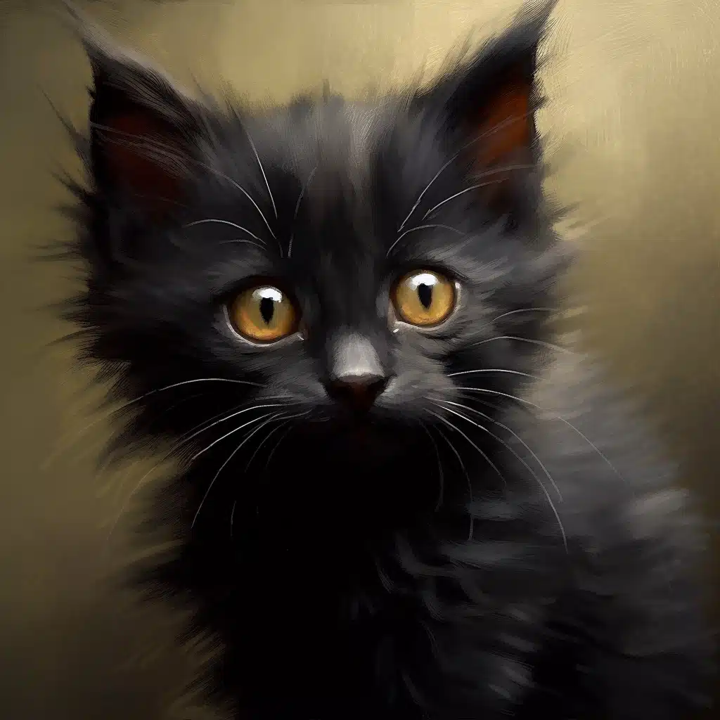 Chaton assis regardant l'objectif, avant l'âge de la stérilisation