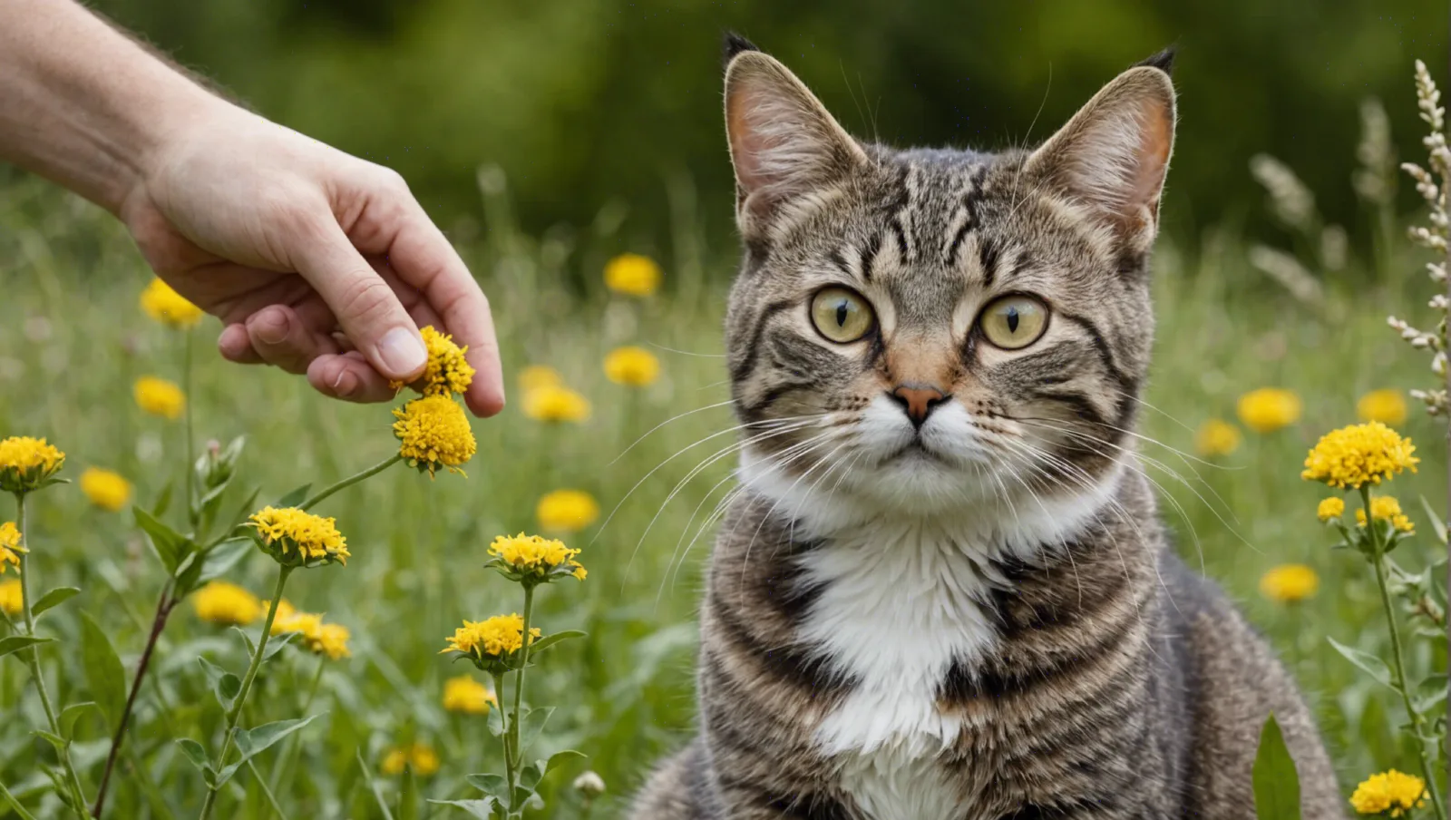 Un chat roux se gratte le cou avec la patte arrière, assis sur un plaid