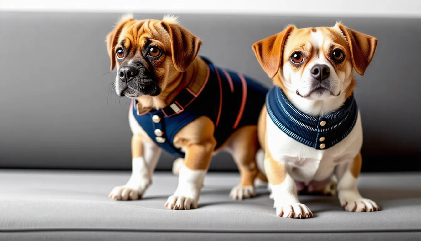 Chien de petite taille portant un manteau ajusté lors d une sortie par temps froid