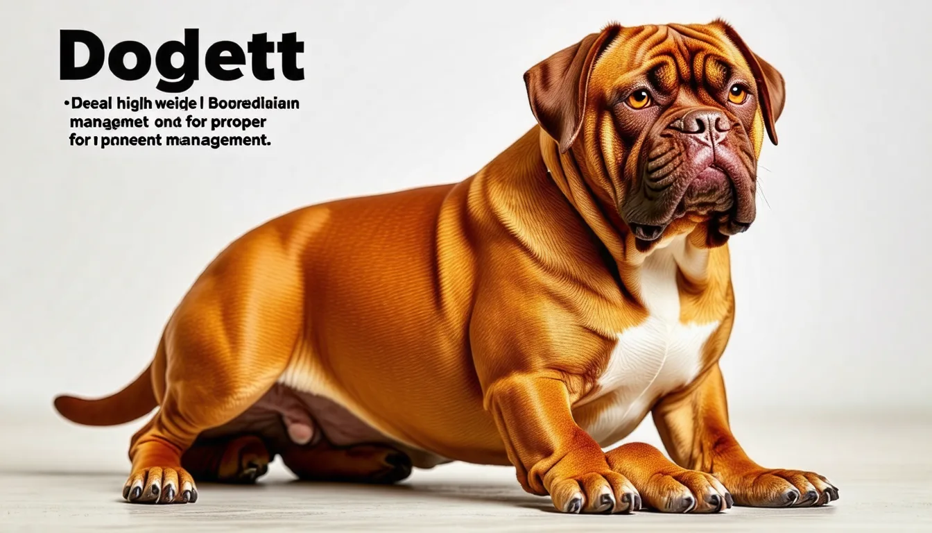 découvrez comment déterminer le poids idéal du dogue de bordeaux pour assurer une gestion appropriée de sa santé et de son bien-être.