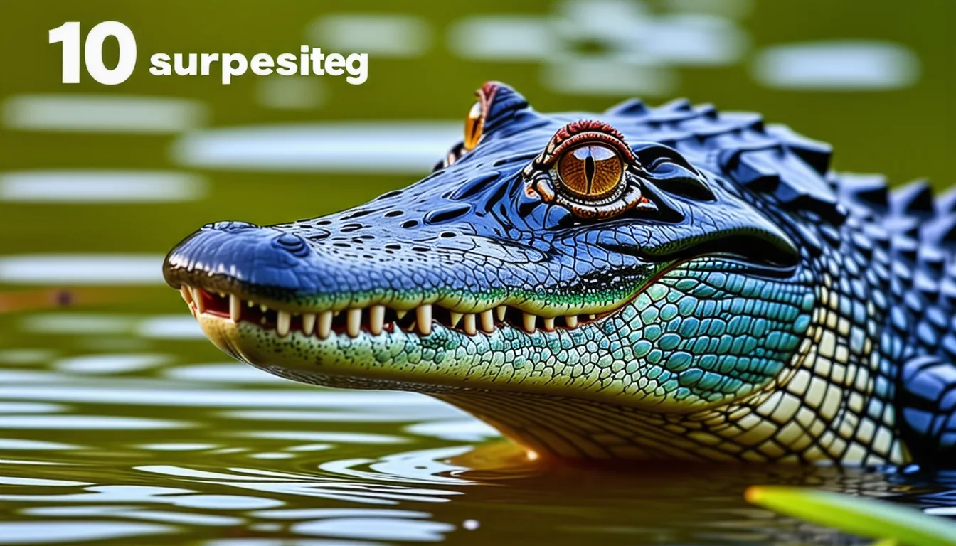 Un alligator immobile à la surface d'un marais, seuls les yeux et les narines dépassant de l'eau