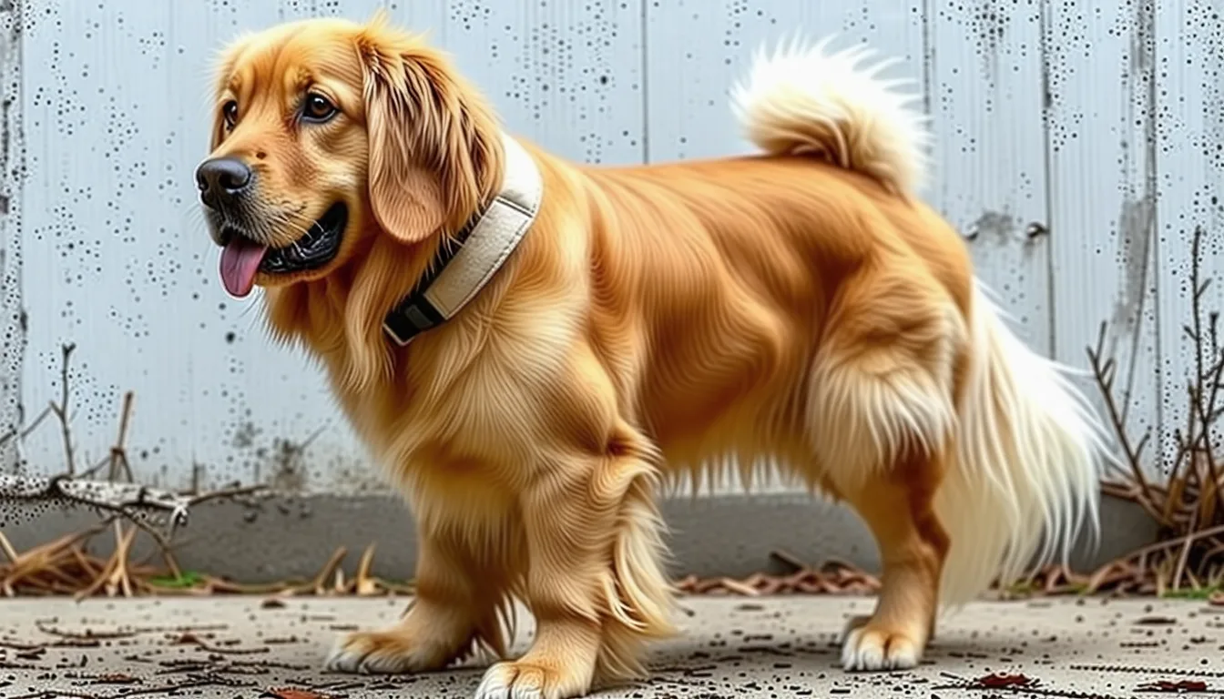 Grand chien à poil ras portant un manteau ajusté lors d'une promenade hivernale
