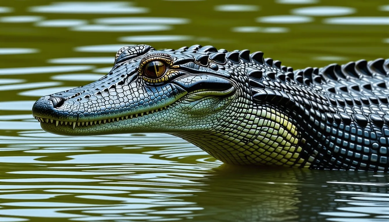 Gavial du Gange au long museau étroit, posé sur un banc de sable au bord d'une rivière