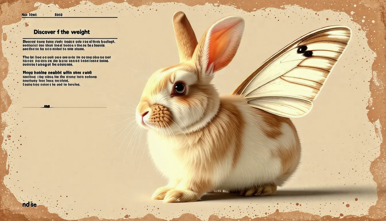 Lapin blanc à taches noires, marque en forme de papillon sur le museau