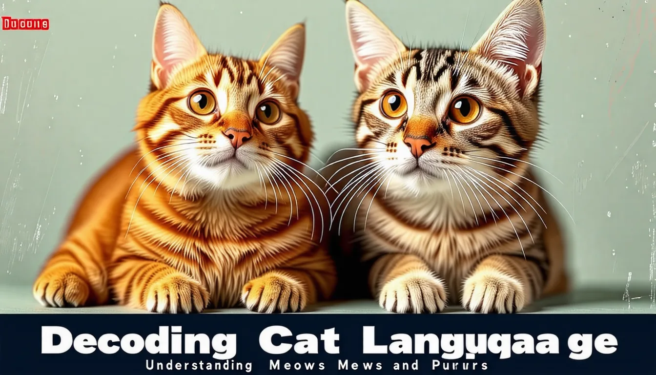 Décrypter le langage des chats : comprendre les miaulements et les ronronnements