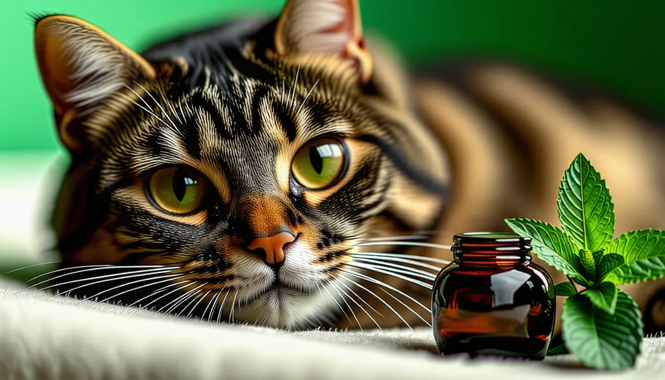 Les bienfaits de l'huile essentielle de menthe poivrée pour le bien-être de votre chat