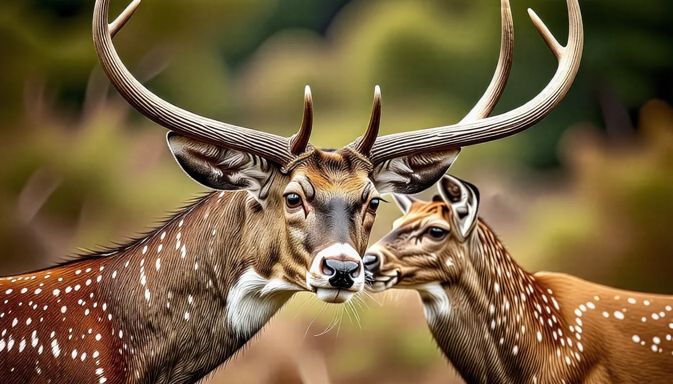 Cerf élaphe adulte portant sa ramure complète dans un sous-bois