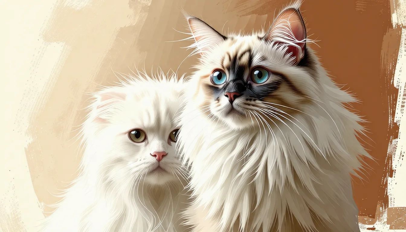 Chat sacré de Birmanie aux yeux bleus et aux pattes blanches assis sur un canapé