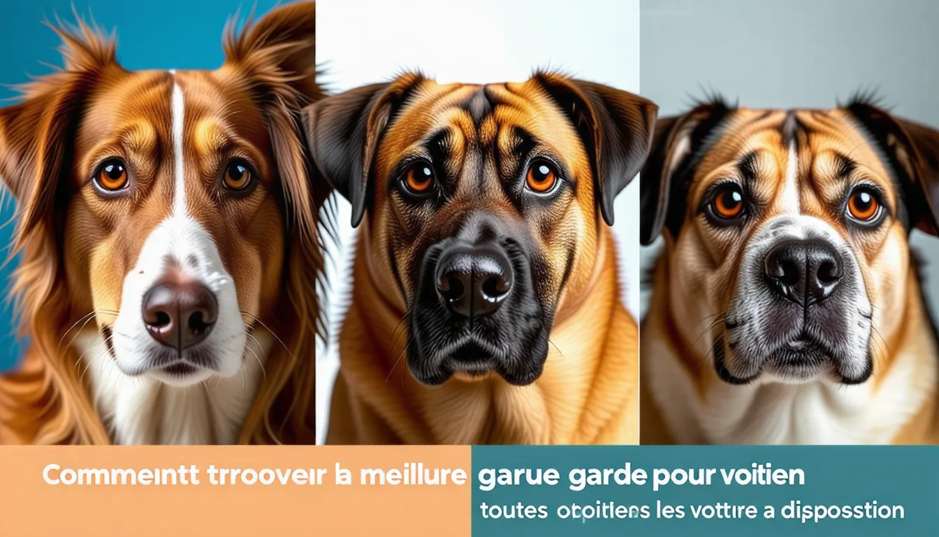 Trois chiens de tailles différentes courent ensemble sur une pelouse clôturée