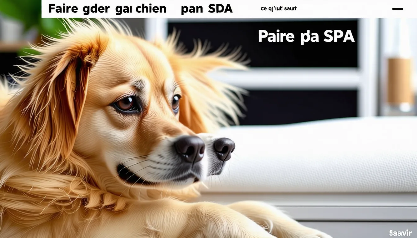 Chien beige couché derrière un grillage de refuge, museau posé au sol