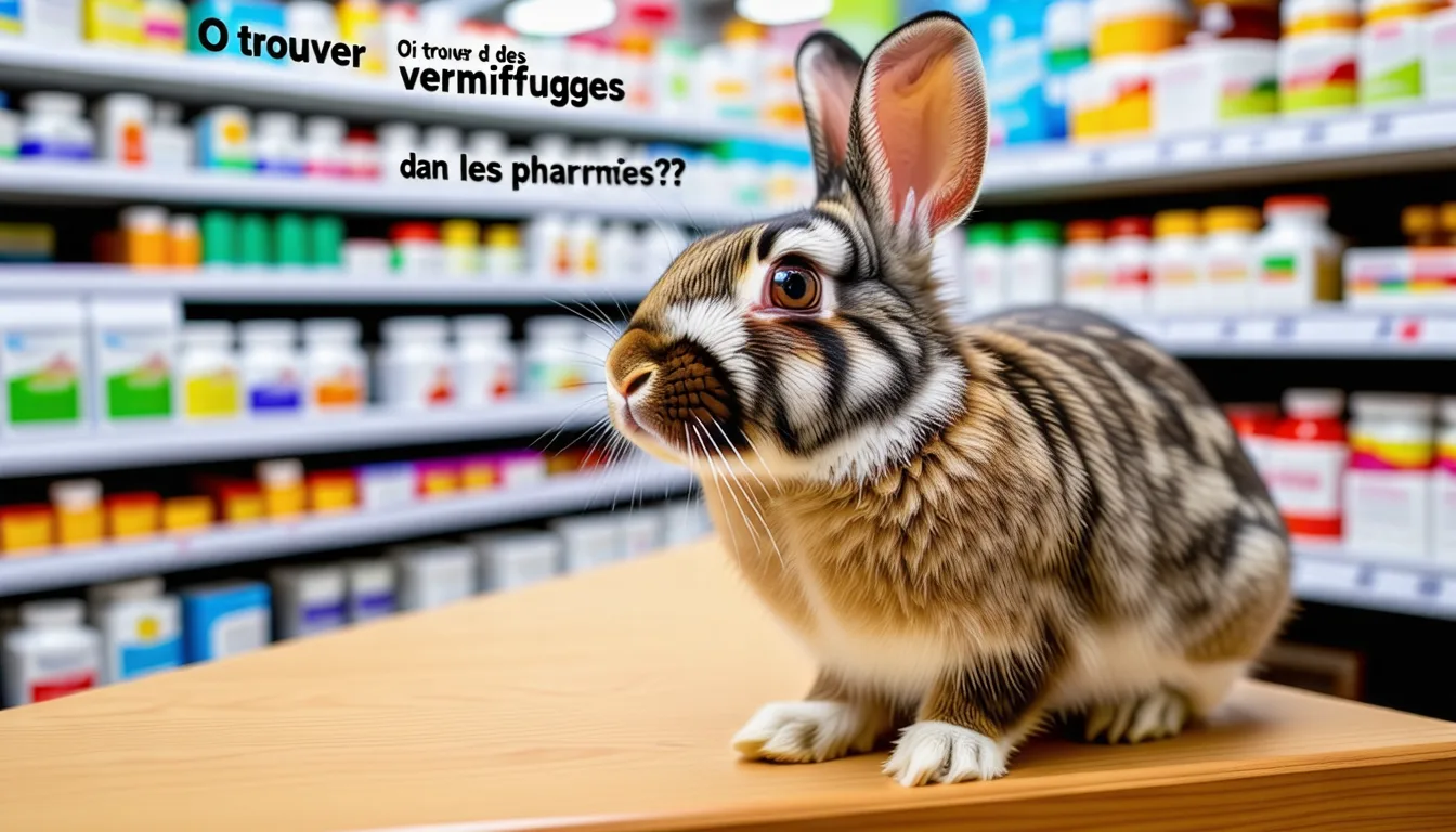 Un lapin domestique de profil sur une table, museau tourné vers la main d'une personne