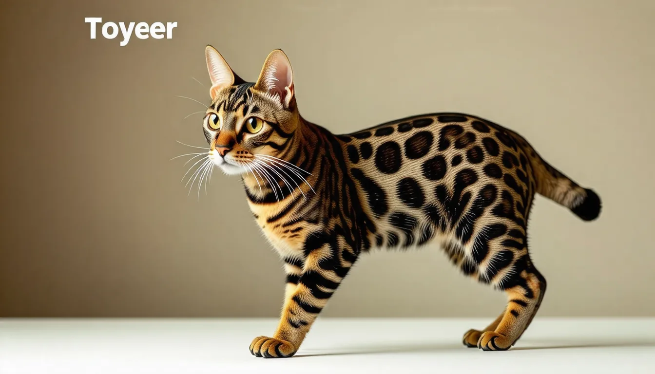 Chat toyger à la robe rayée brune allongé sur un plaid clair