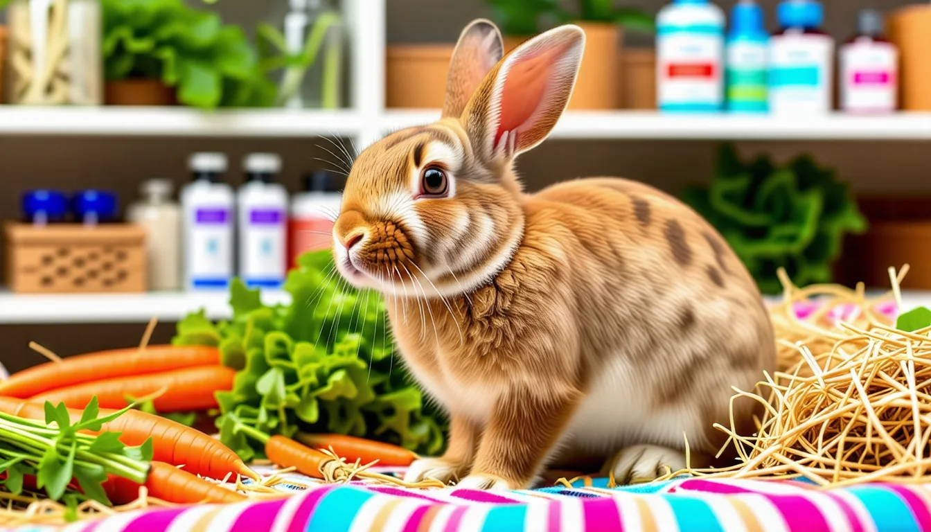 Mains tenant doucement un lapin blanc et gris pendant l administration d une seringue orale
