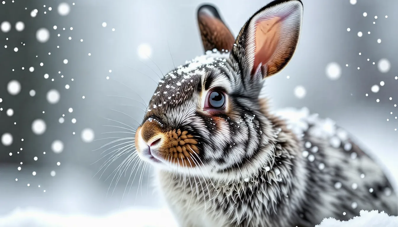 Gros plan sur les longues oreilles dressées d'un lapin domestique au repos
