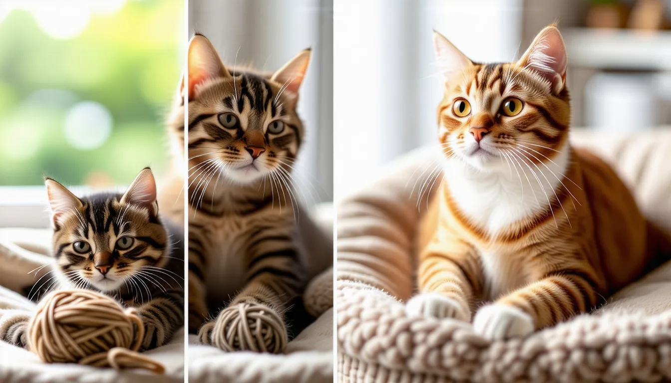 Chaton nouveau-né posé sur le plateau d'une balance de cuisine