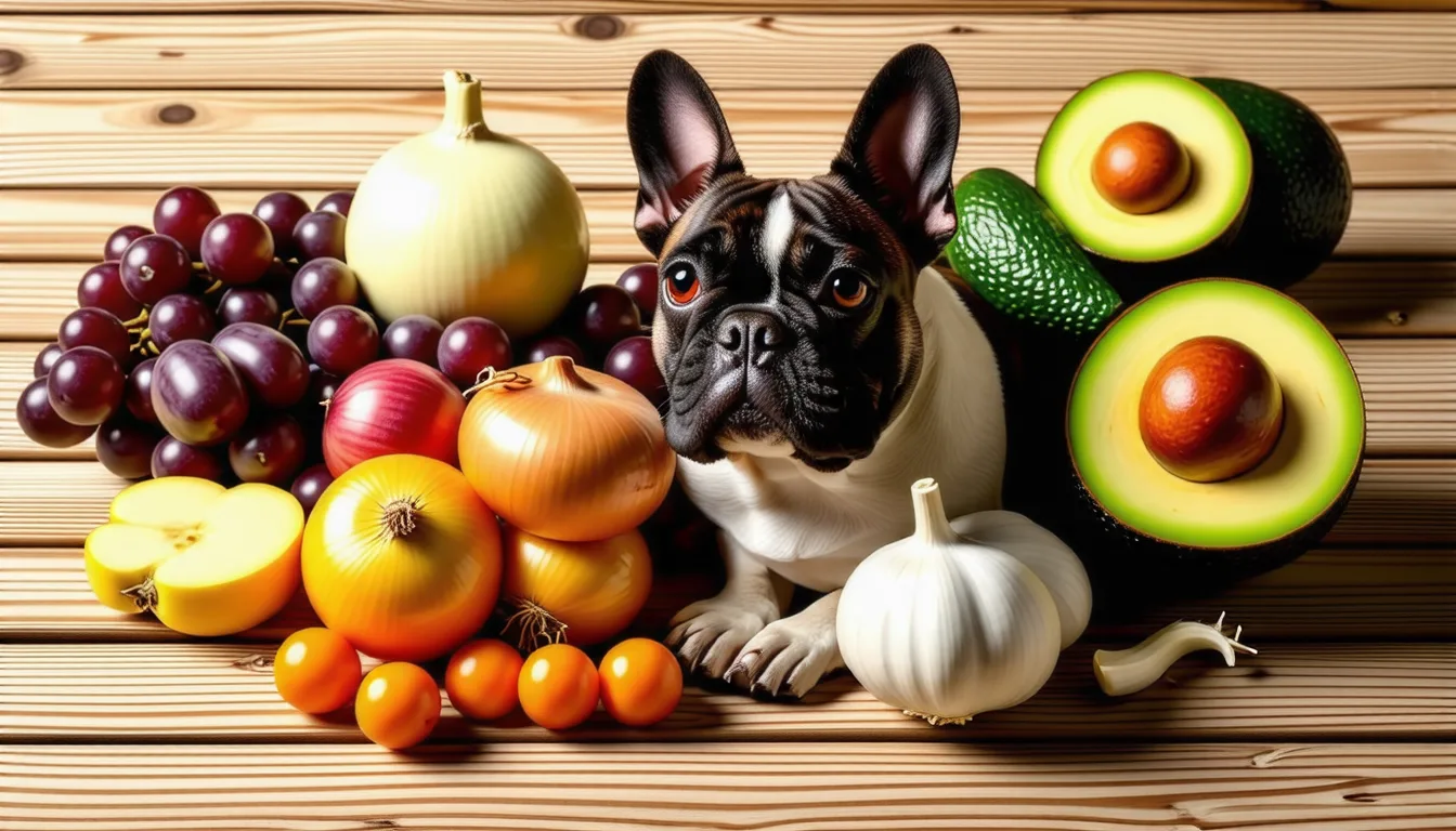Bouledogue français assis près d'une gamelle, museau écrasé et oreilles droites en gros plan
