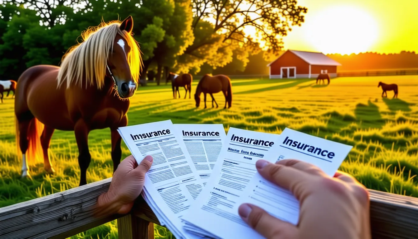 Cheval bai au pré derrière une clôture, dans une lumière de fin de journée