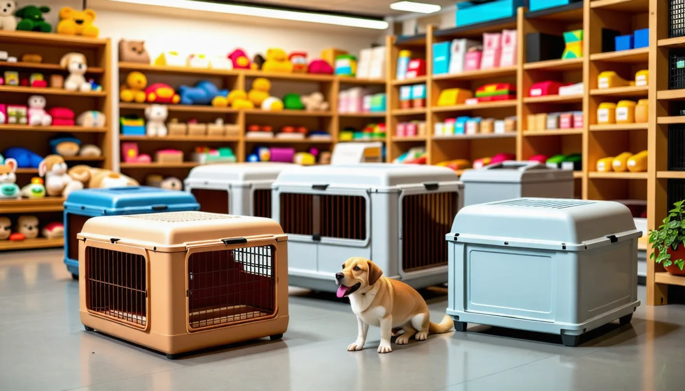 Carton d'abonnement ouvert avec jouets, friandises et accessoires pour chien