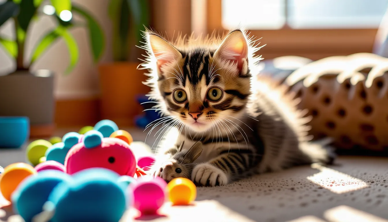 Chaton roux de quelques semaines couché sur une couverture claire