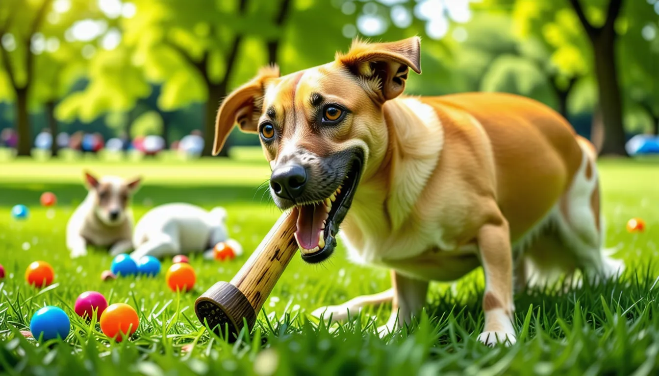 Morceau de corne de mouton torsadée posé sur le parquet près d'un panier de chien