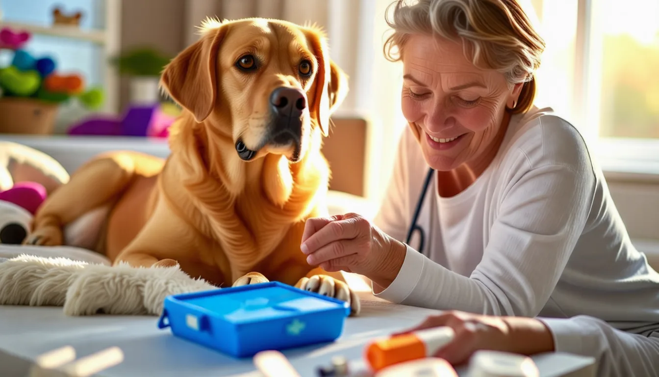 Gros plan sur la patte d'un chien, coussinets tournés vers l'objectif