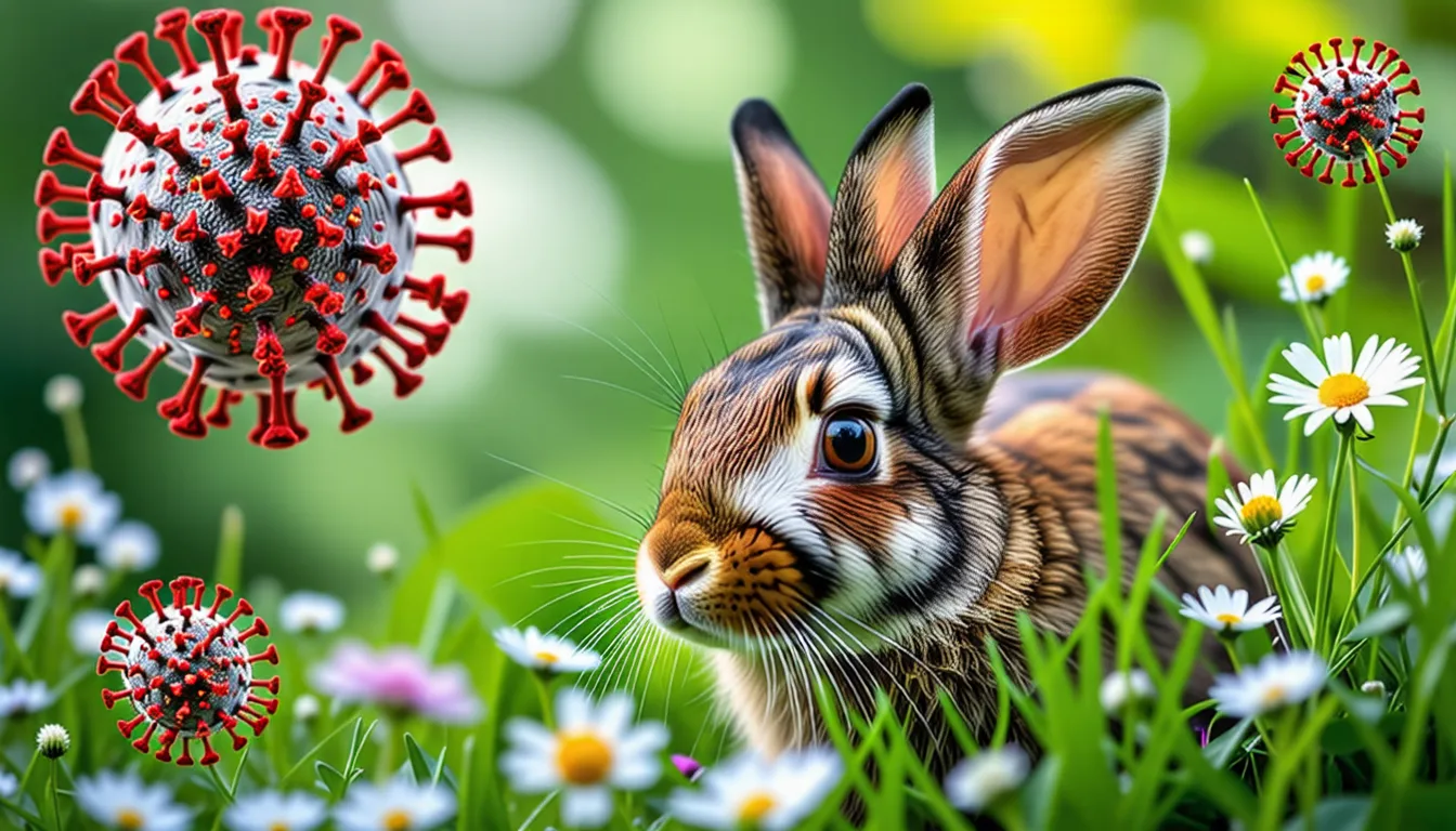 Lapin domestique au repos dans un enclos, observé de près