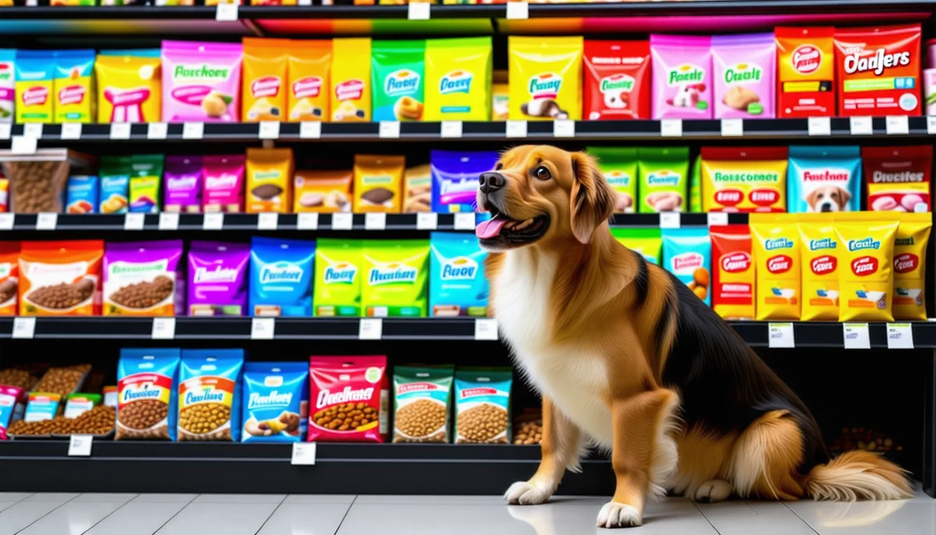 Un chien attend devant sa gamelle remplie de nourriture fraîche