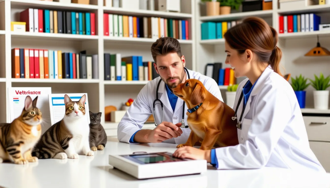 propriétaire pesant un petit chien sur une balance électronique dans un salon