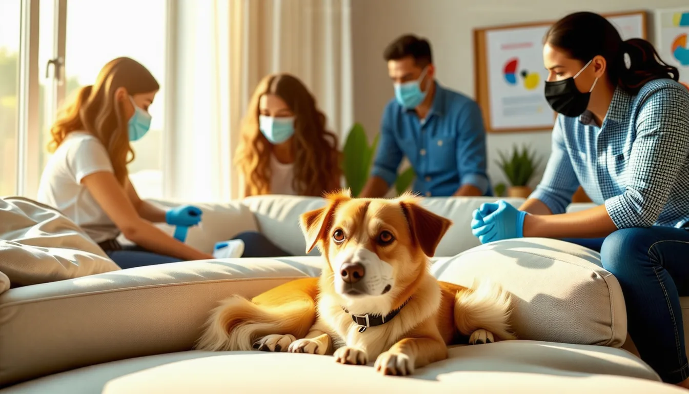une personne se lavant les mains avant de caresser son chat, geste d'hygiène recommandé en période d'épidémie