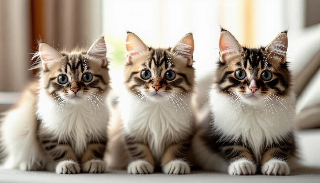 un chaton Ragdoll aux yeux bleus pesé dans les bras de son propriétaire