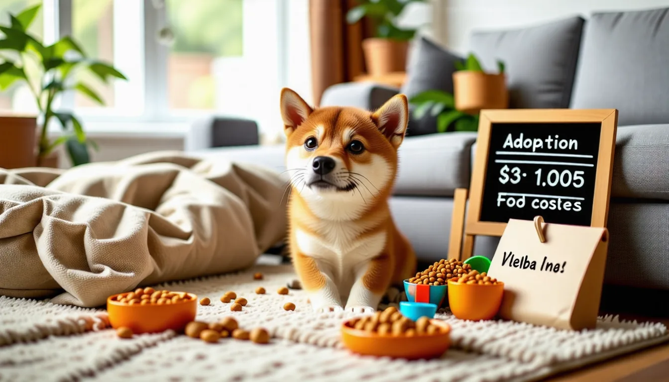 chiot shiba inu au pelage roux assis dans l'herbe, oreilles dressées, regard curieux vers l'objectif