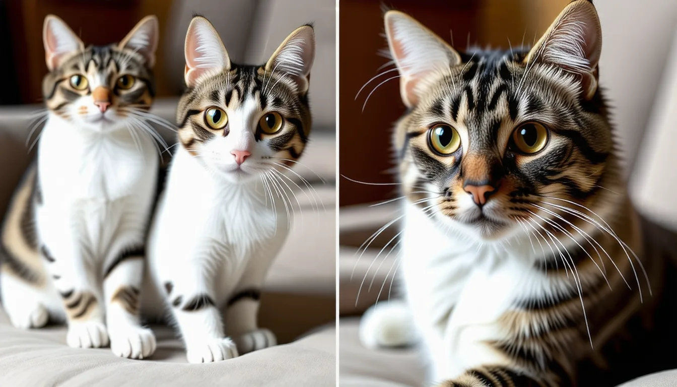 Chaton au pelage clair avec une petite zone dégarnie près de l'oreille