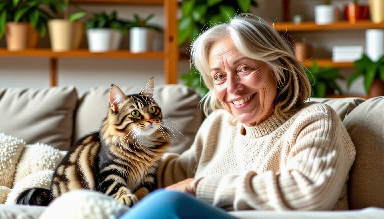 Chat gris tigré assis sur une table d'examen vétérinaire, collier de contention posé à côté.
