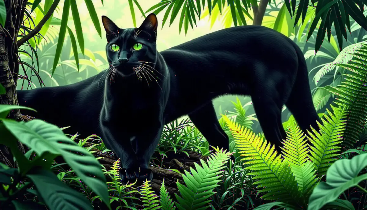 plongez dans l'univers fascinant des félins noirs aux yeux émeraude. appréciez leur beauté mystique et découvrez les secrets de ces créatures envoûtantes qui captivent notre imaginaire.