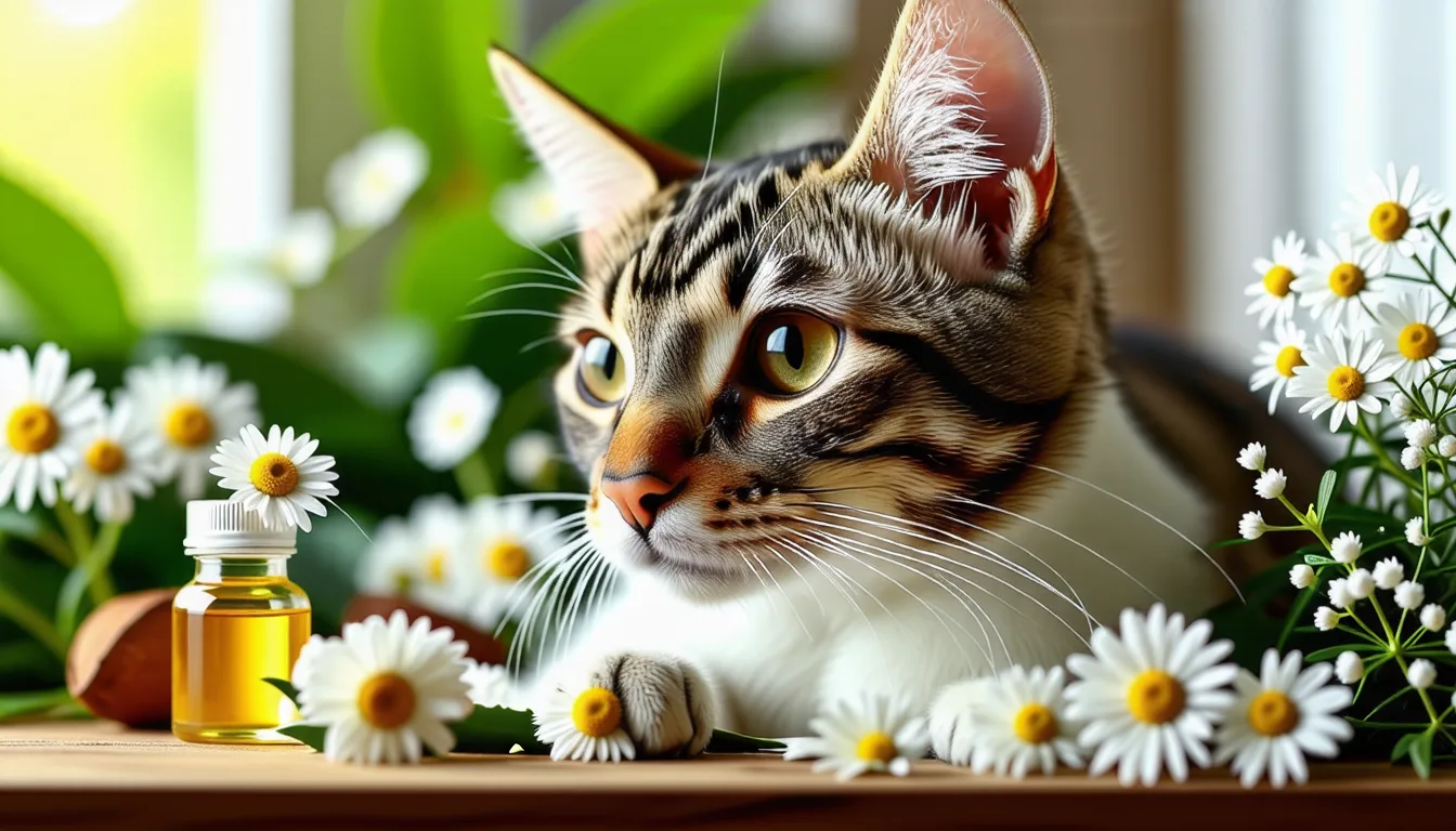 chat qui se gratte l'oreille avec la patte, gros plan sur le pavillon auriculaire