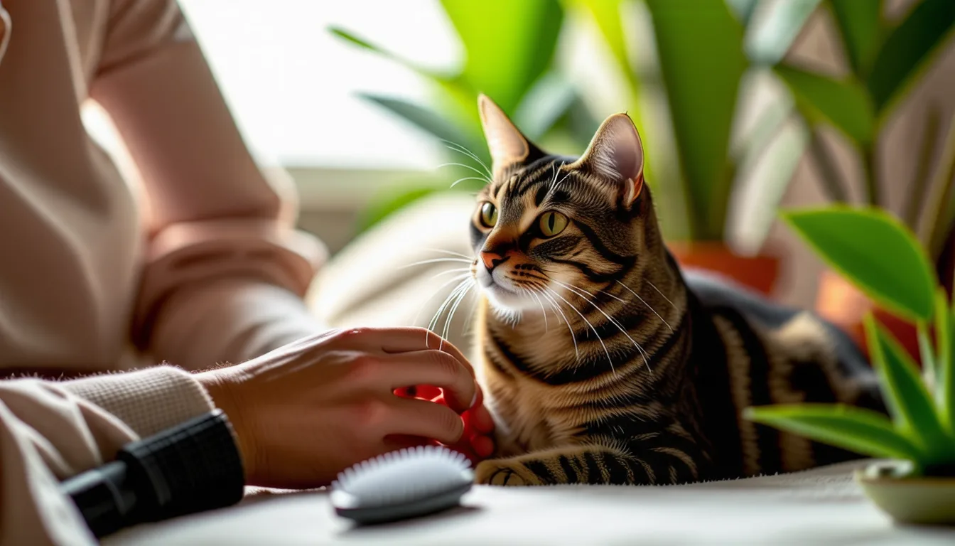 chat qui se gratte le cou avec la patte arriere, pelage legerement decoiffe