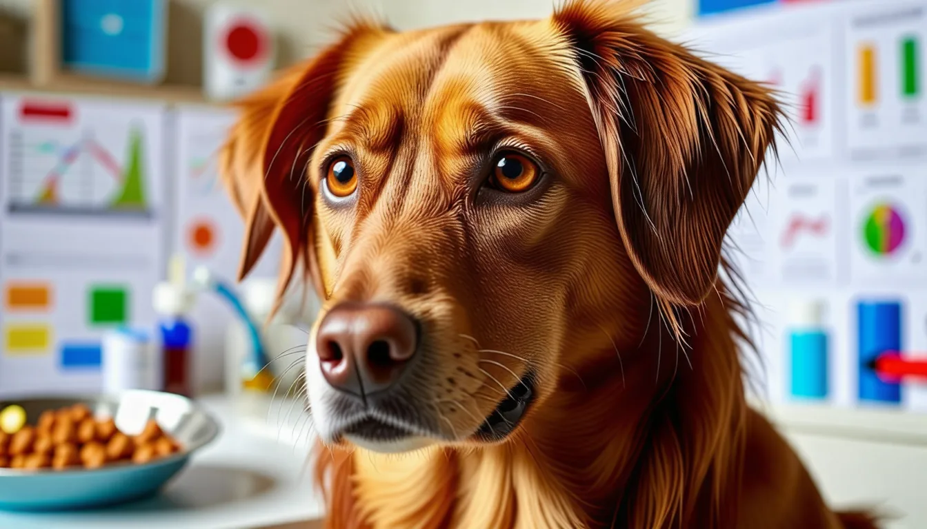 chien allongé calmement près de sa gamelle d'eau, museau posé sur les pattes