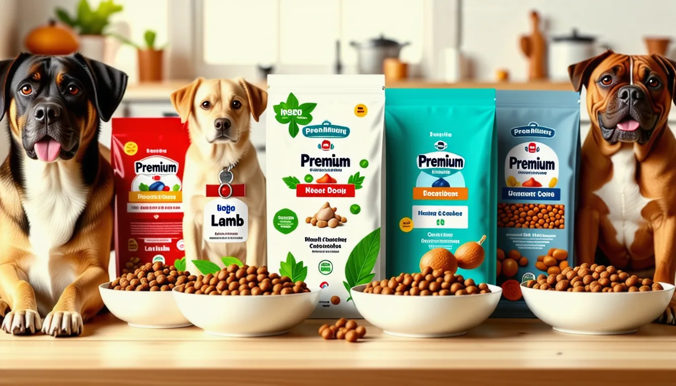 bol de ration ménagère pour chien avec morceaux de viande, riz et légumes coupés